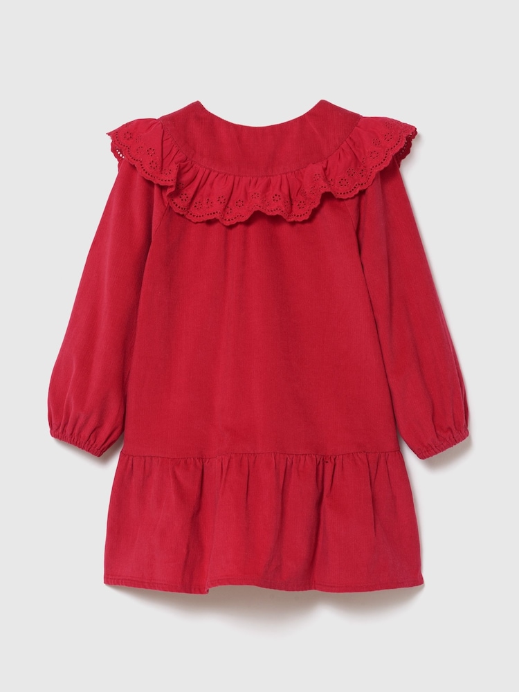Gap Red Corduroy Drop-Waist Dress - Image 2 of 3