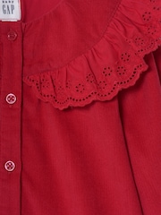 Gap Red Corduroy Drop-Waist Dress - Image 3 of 3