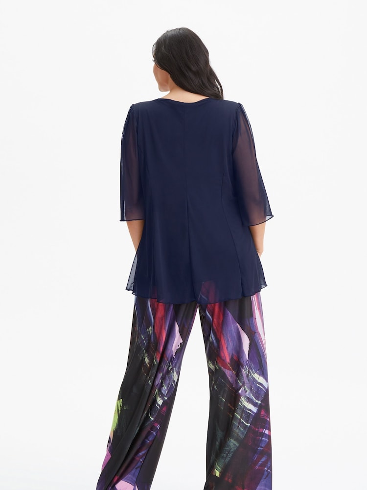 Scarlett & Jo Blue V-Neck Tunic - Image 2 of 5