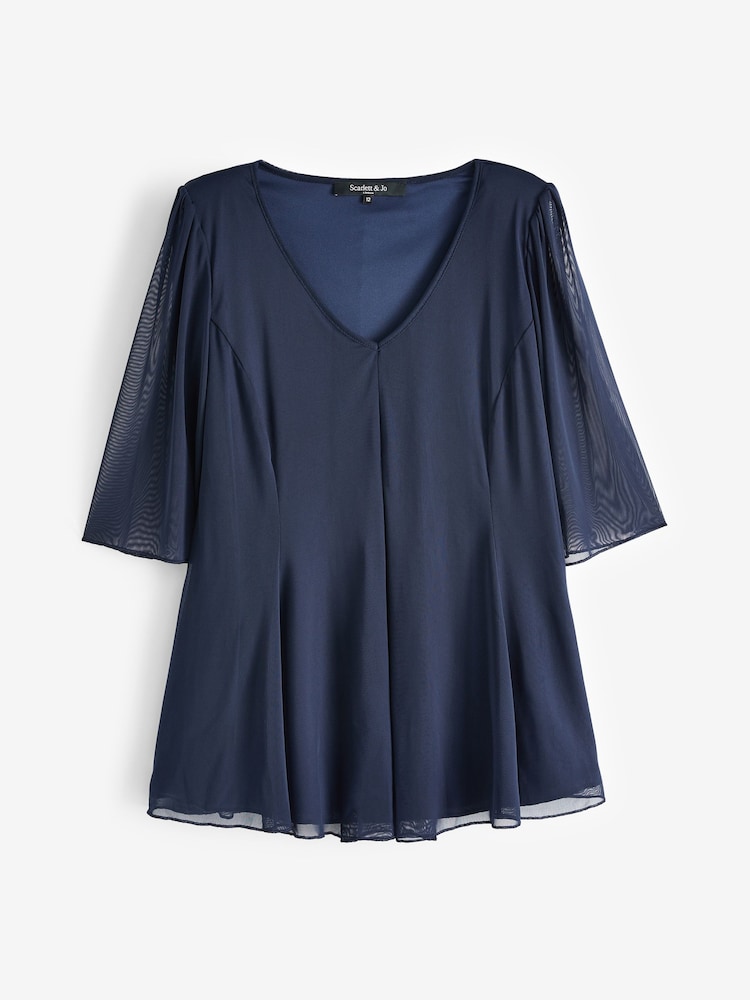 Scarlett & Jo Blue V-Neck Tunic - Image 5 of 5