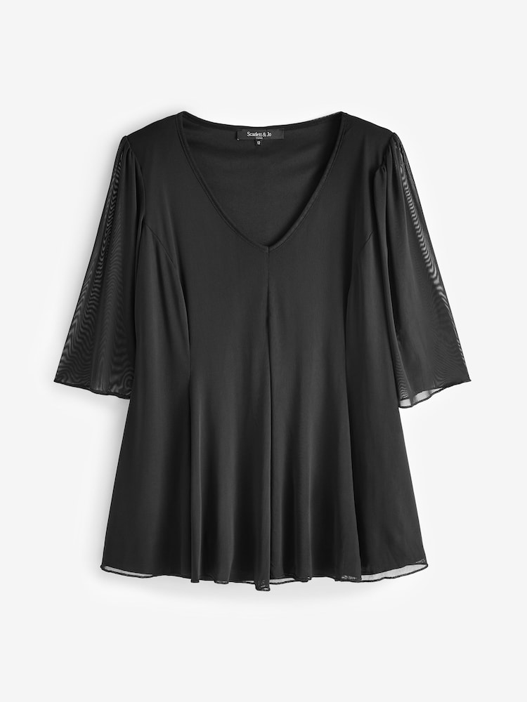 Scarlett & Jo Black V-Neck Tunic - Image 1 of 1