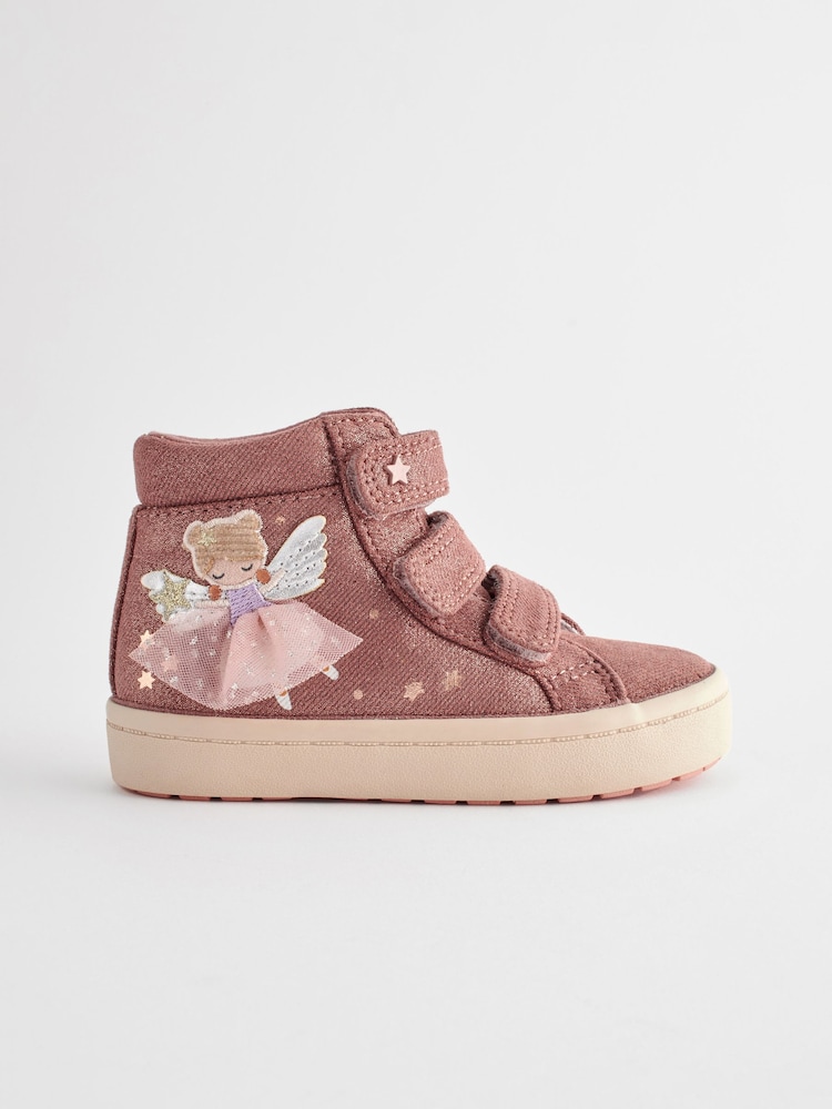 Fig Pink Fairy High Top Trainers - Image 2 of 6