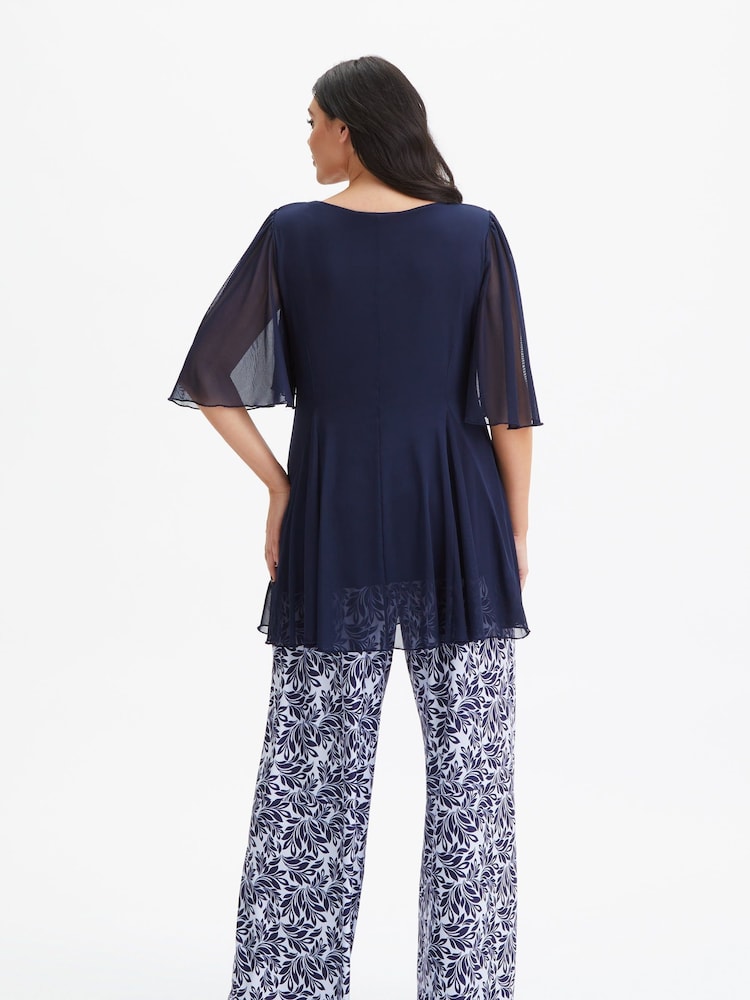 Blau - Scarlett & Jo Bette Wide-Leg-Hose - Bild 2 von 4 Blau - Scarlett & Jo Bette Wide-Leg-Hose - Bild 2 von 4