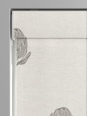 Emily Bond Pebble Grey 100% Cotton Globe Made to Measure Roman Blinds - Image 3 of 6