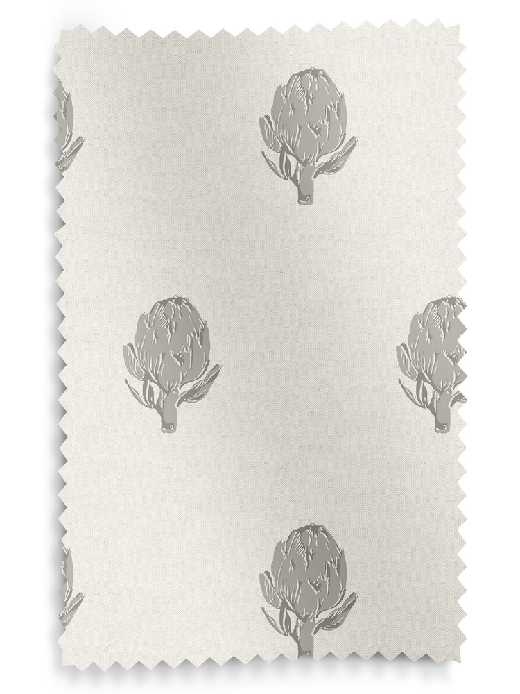 Emily Bond Pebble Grey 100% Cotton Globe Made to Measure Roman Blinds - Image 6 of 6