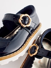 Navy Blue Scallop Mary Jane Shoes - Image 6 of 6