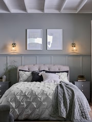 Wool Blend Grey Hartford Collection Luxe Upholstered Ottoman Storage Bed Frame - Image 5 of 10