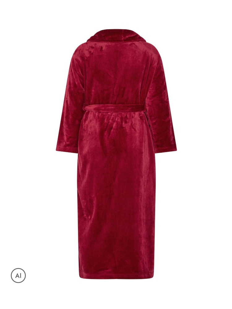 Rojo - Bata Luxe de Yours Curve - Imagen 6 de 6 Rojo - Bata Luxe de Yours Curve - Imagen 6 de 6