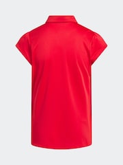 Adidas Golf Red Performance Polo Shirt - Image 2 of 5