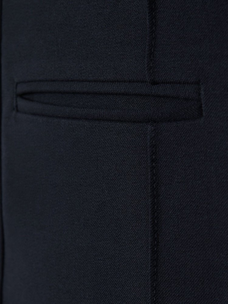 Reiss Navy Claude High Rise Flared Trousers - Image 6 of 6