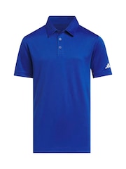 adidas Golf Blue Boys' Performance Polo Shirt - Image 1 of 5