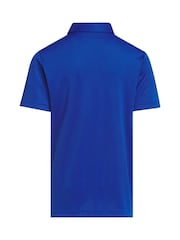 adidas Golf Blue Boys' Performance Polo Shirt - Image 2 of 5