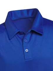 adidas Golf Blue Boys' Performance Polo Shirt - Image 3 of 5