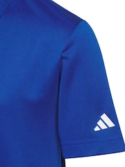 adidas Golf Blue Boys' Performance Polo Shirt - Image 4 of 5