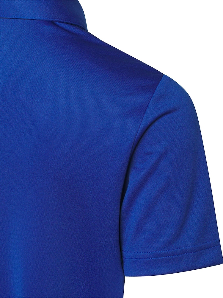 adidas Golf Blue Boys' Performance Polo Shirt - Image 5 of 5