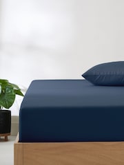 Navy Blue Non Iron Simply Soft Deep Fitted Sheet - Image 1 of 1