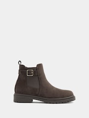 Yours Curve Brown Extra Wide Fit Faux Leather Buckle Chelsea Boots - Image 2 of 5