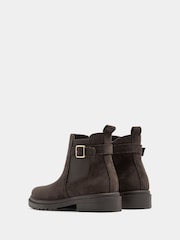 Yours Curve Brown Extra Wide Fit Faux Leather Buckle Chelsea Boots - Image 4 of 5