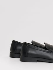 Threadbare Black Faux Leather Slip On Loafers - Image 4 of 4
