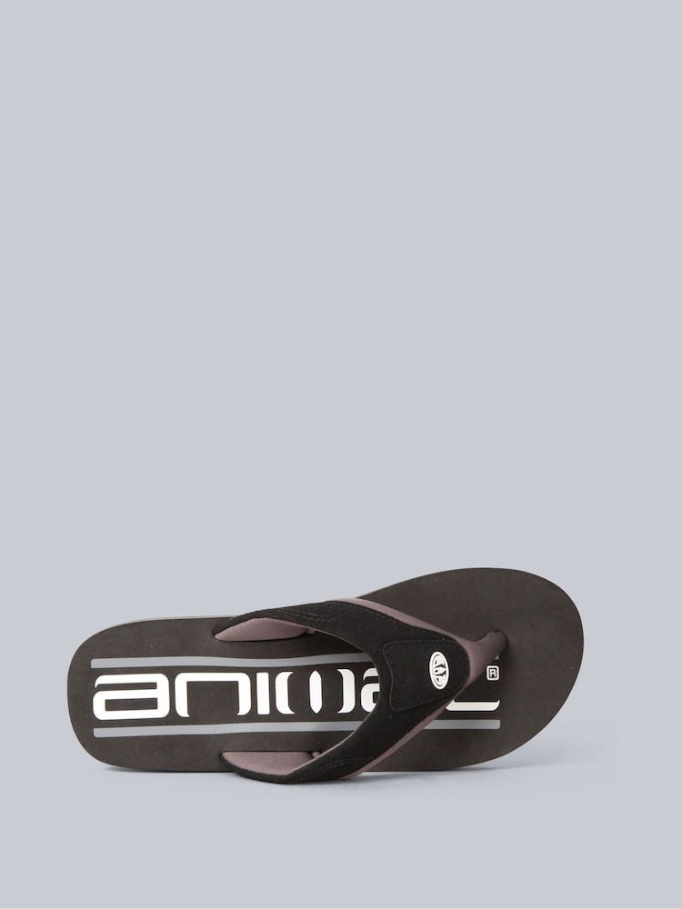 Animal Black Mens Jekyl Flip Flops - Image 3 of 4