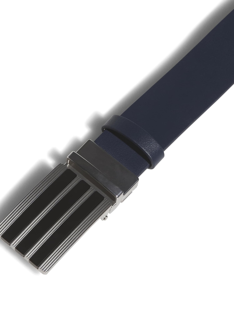 adidas Golf Blue 3-Stripes Tour Belt - Image 2 of 3