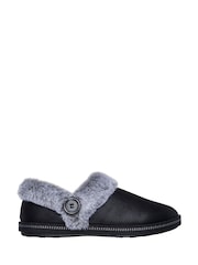 Skechers Black Cosy Campfire Fresh Toast Womens Slippers - Image 1 of 13