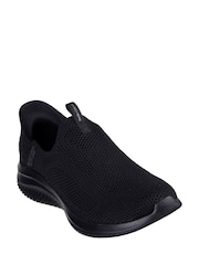 Skechers Black Ultra Flex 3.0 Easy Win Slip In Trainers - Image 2 of 3
