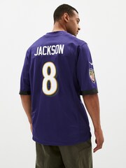 Nike Purple NFL Baltimore Ravens Home Game Jersey - Lamar Jackson - Image 2 of 8