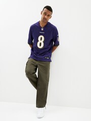 Nike Purple NFL Baltimore Ravens Home Game Jersey - Lamar Jackson - Image 3 of 8