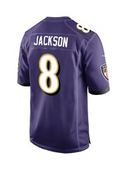 Nike Purple NFL Baltimore Ravens Home Game Jersey - Lamar Jackson - Image 8 of 8