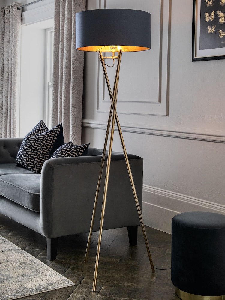 Navy Rico Floor Lamp - Image 1 of 6