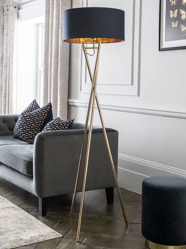 Navy Rico Floor Lamp - Image 2 of 6