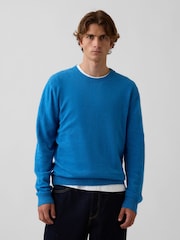 Gap Bright Blue CashSoft Crew Jumper - Image 1 of 4