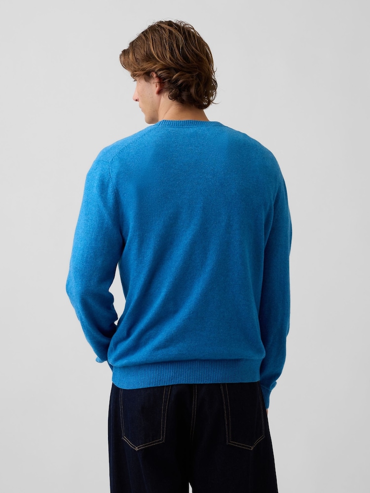 Gap Bright Blue CashSoft Crew Jumper - Image 2 of 4 Gap Bright Blue CashSoft Crew Jumper - Image 2 of 4