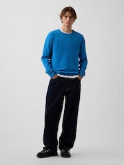 Gap Bright Blue CashSoft Crew Jumper - Image 3 of 4