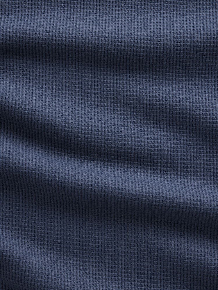 marine - T-shirt Gap en maille gaufrée à manches longues - Image 5 de 5