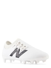 New Balance White Boys Tekela Firm Football Boots - Image 9 of 12
