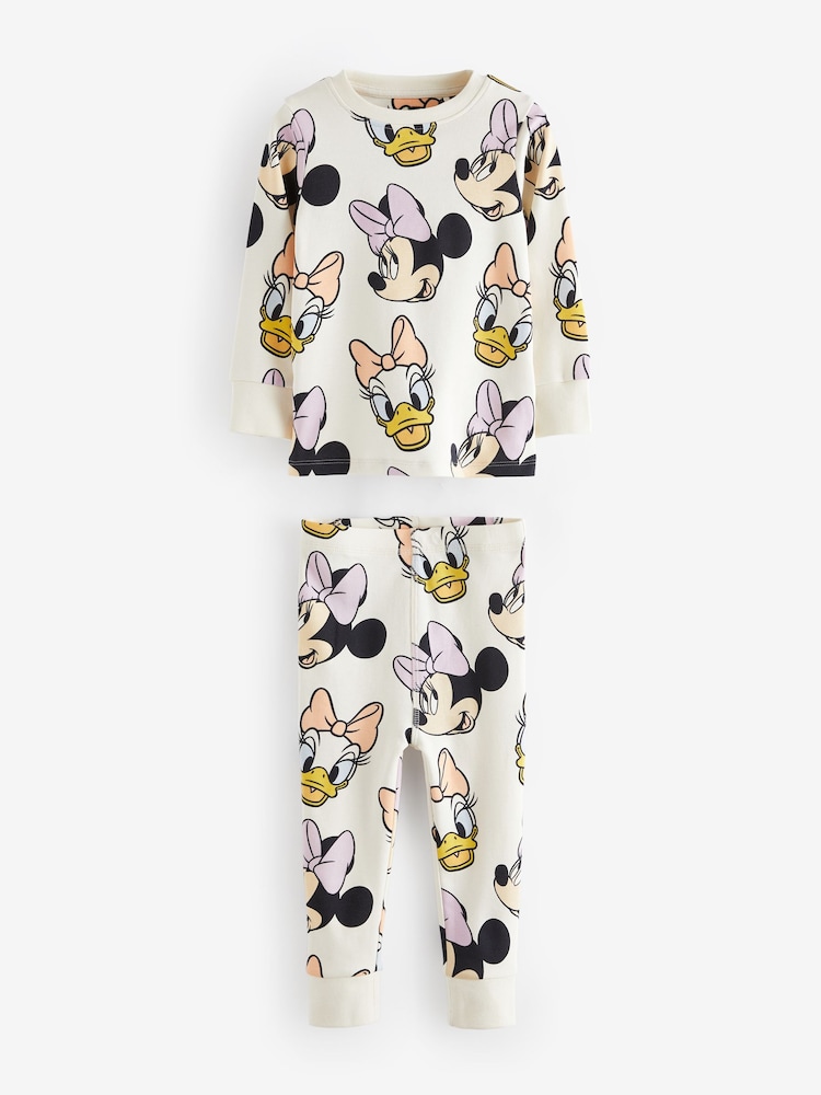 Pink/Blau/Weiß - Minnie Mouse kuschelige Pyjamas im 3er-Pack (9 Monate bis 12 Jahre) - Image 11 of 14