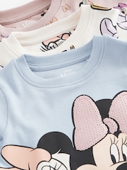 Rose/bleu/blanc - Minnie Mouse License Snuggle Pyjamas 3 Pack (9mths-12yrs) - Image 13 de 14