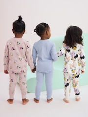 Rose/bleu/blanc - Minnie Mouse License Snuggle Pyjamas 3 Pack (9mths-12yrs) - Image 2 de 14