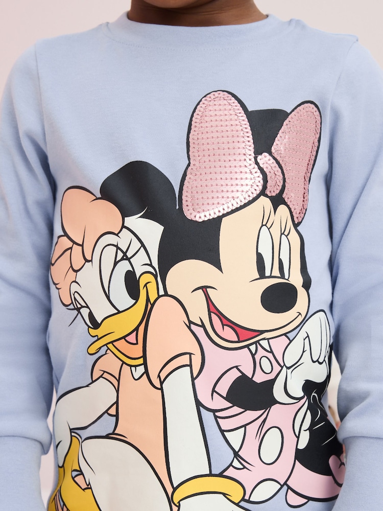Pink/Blau/Weiß - Minnie Mouse kuschelige Pyjamas im 3er-Pack (9 Monate bis 12 Jahre) - Image 5 of 14