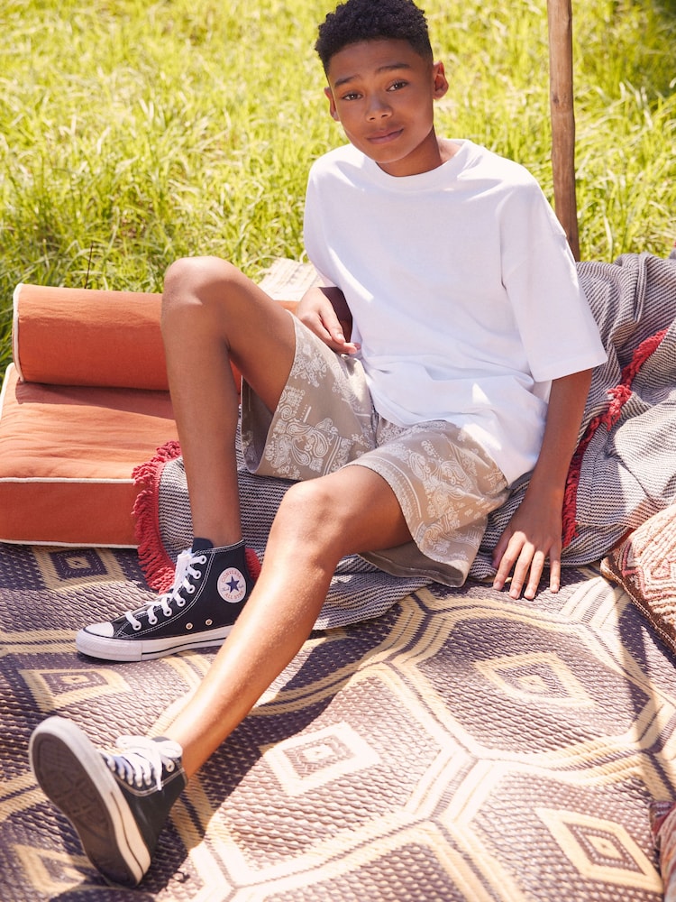 Stone 100% Cotton Bandana Print Jersey Shorts (3-16yrs) - Image 2 of 7
