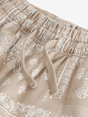 Stone 100% Cotton Bandana Print Jersey Shorts (3-16yrs) - Image 6 of 7