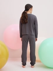 Grey 100% Cotton License Garfield Jogger Pyjamas (3-16yrs) - Image 2 of 8