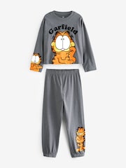 Grey 100% Cotton License Garfield Jogger Pyjamas (3-16yrs) - Image 5 of 8