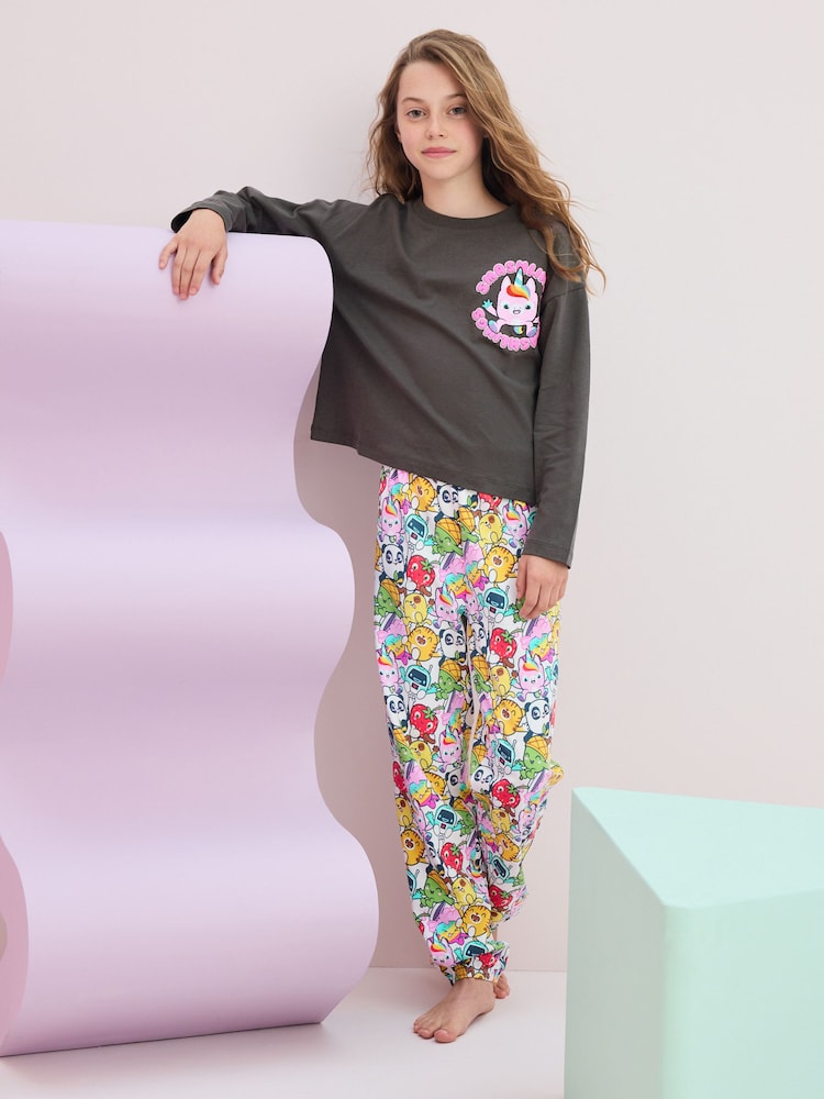 متعدد الألوان - بيجامة أصلية قطن 100% بطبعة Smashlings (3-14 سنة) - صورة 2 من 9
