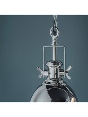 Gallery Home Silver Fents Ceiling Light Pendant - Image 3 of 6