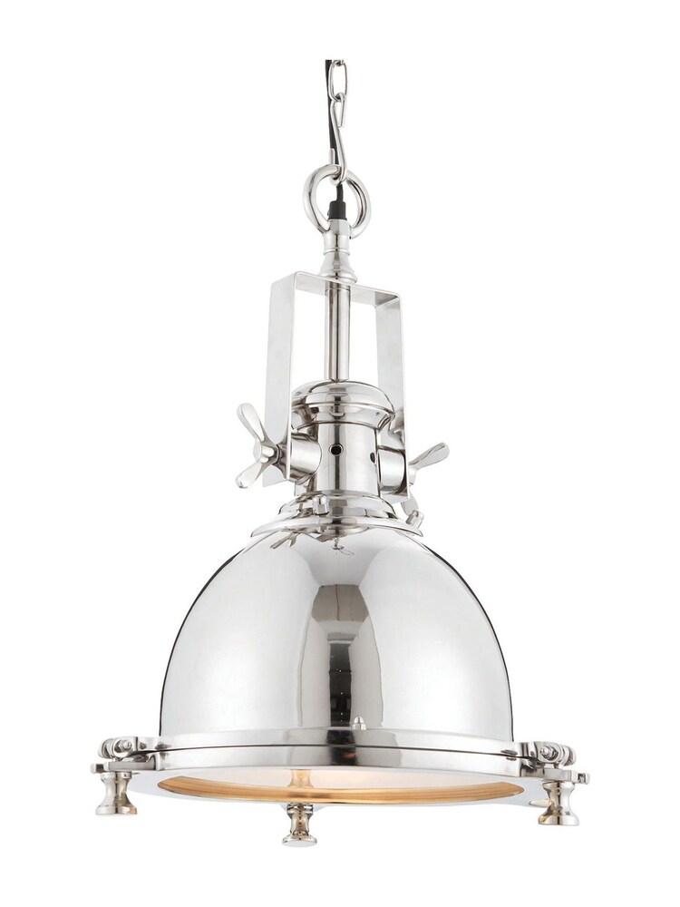 Gallery Home Silver Fents Ceiling Light Pendant - Image 6 of 6