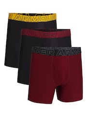 Under Armour Red Performance Tech Boxers 3 Pack - Image 1 of 3