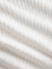 Crème - T-shirt Gap en maille gaufrée à manches longues - Image 5 de 5